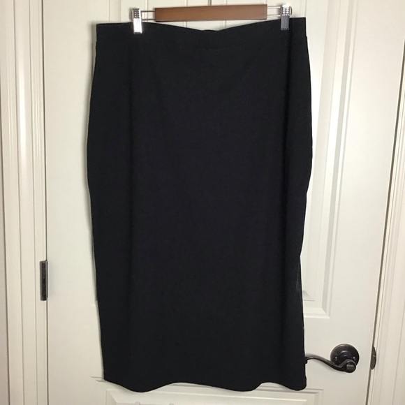 NWT The Drop Veronique High Waist Slit Skirt in Black Size 2X. - Picture 4 of 8